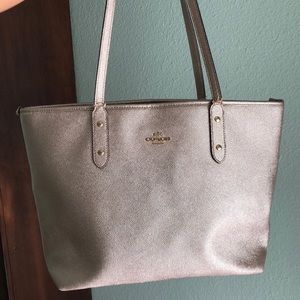 Authentic Gold Coach tote